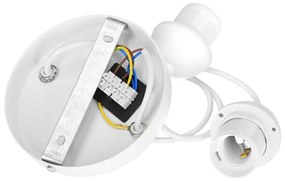 BOHO kábeles függőlámpa 2xE27/60W/230V krémszínű/juta