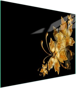 Üveg Vágódeszka 52x30 Arany Edzett Üveg