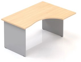 Visio LUX ergonomikus asztal 136 x 100 cm, jobb, tölgy