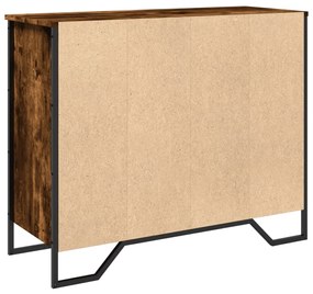 sonoma tölgy színű szerelt fa tálalószekrény 91 x 35,5 x 74,5cm
