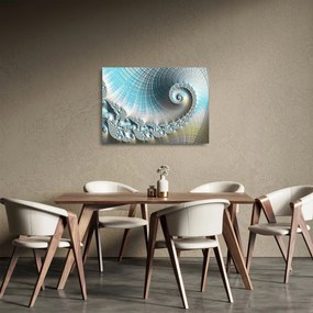Egy texturált spirál képe (üvegen) (70x50 cm)