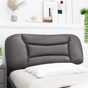 szürke műbőr fejtámla párna 100 cm