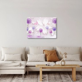 Kép - A virágok folyóján (üvegen) (70x50 cm)