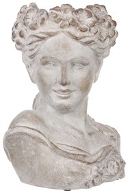 Beton burkolat Bysta női fej, átmérő 23 cm, 23 x17 x 30 cm