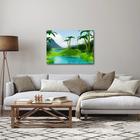 Kép - tavak dzsungelben (70x50 cm)