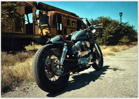 Poszterek 100x70 Klasszikus motorkerékpár Motor