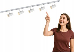 Sínre szerelhető spot lámpa Marvi Tr Fredrik 920203-5-WH-SET Italux