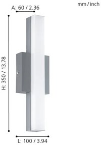 Eglo 94845 - LED Kültéri lámpa ACATE 1xLED/8W/230V IP44