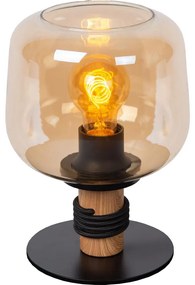 Lucide 45508/01/62 - Asztali lámpa ILONA 1xE27/40W/230V fekete/bézs