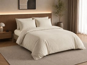 Pamut ágynemű LINIE CREME krémszínű Ágyneműhuzat mérete: 70 x 90 cm | 140 x 200 cm