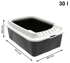 Macskatoalett 57,2x39,3 cm Eco Bonnie - Rotho