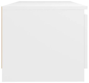 fehér TV-szekrény LED lámpákkal 140 x 40 x 35,5 cm