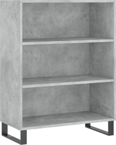 vidaXL betonszürke szerelt fa polcos szekrény 69,5 x 32,5 x 90 cm