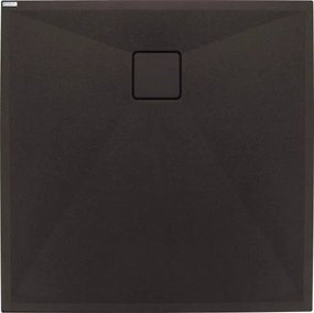 Correo gránit zuhanytálca_90x90, fekete