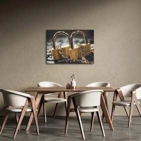 Két zár képe (70x50 cm)