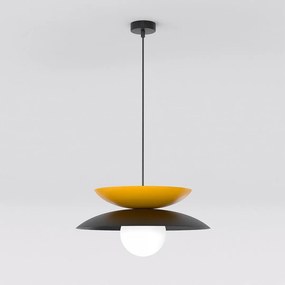 Emibig modern függeszték nagoya fehér fekete narancs emi1639/4