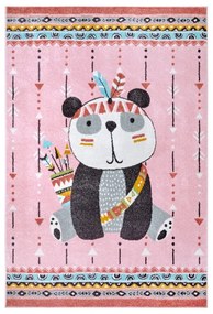 Rózsaszín gyerek szőnyeg 160x235 cm Panda – Hanse Home
