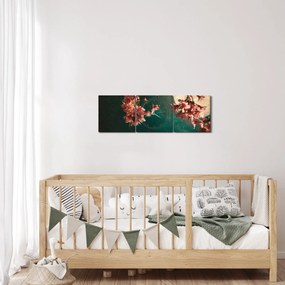 Kép - Sakura teliholdkor (órával) (90x30 cm)