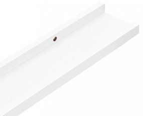 4 db fehér fali polc 60 x 9 x 3 cm