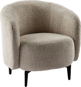 Fotel, bézs/fekete, PRESO