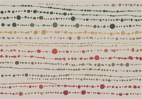 Flizelin tapéta falra Prémium színes pöttyök 208x146 Ragasztó