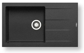 Pyramis 70107111 - Konyhai mosogató ATHLOS 86x50 cm gránit/fekete