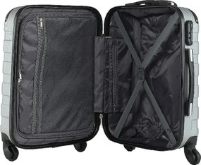 Deuba Set 4 db utazóbőrönd - ezüst