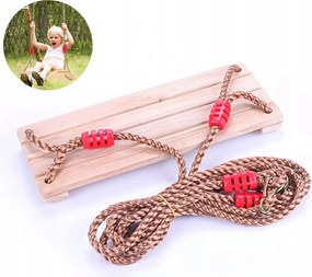 Fa Hinta Gyerekeknek Állítható Deszka Hinta 45x19x1.6 cm