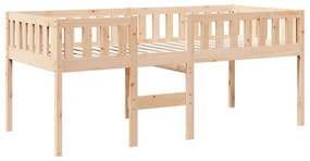 tömör fenyőfa gyerekágy matrac nélkül 90 x 190 cm