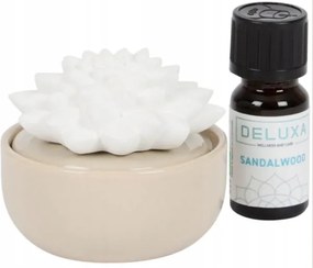 Deluxa kerámia diffúzor lótusz szantálfa illóolaj (10 ml)