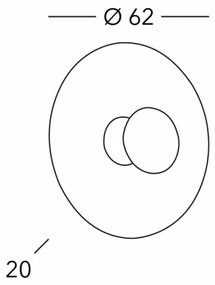 Kolarz 0365.61XL.V1.3 - Fali lámpa LUNA 1xE27/100W/230V 24K arany