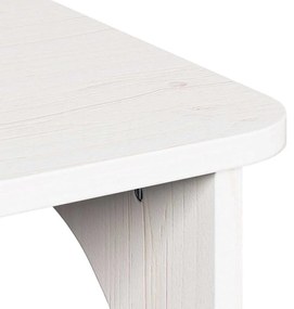 Dohányzóasztal Fehér 80 x 50 x 31 cm Tömör fenyőfa