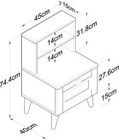 BD105 - 2785 éjjeliszekrény