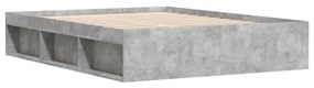 betonszürke ágykeret 140x190 cm