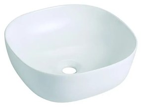 Bathco 4071 - OLEA ráépíthető mosdó 41x41 cm porcelán/fehér