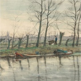 Dekoratív fotótapéta Falra Egyszerű összeszerelés Téli táj 250x250 Ragasztó