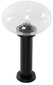 Modern kültéri oszloplámpa fekete 50 cm - Elly