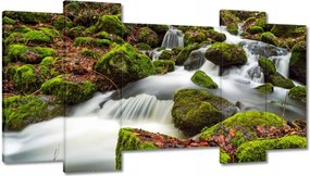 Festmények 120x65 Hegyi tájkép patakkal Patak a hegyekben