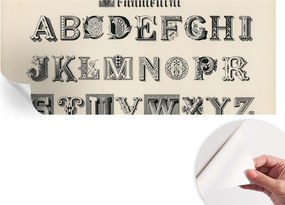 Fotótapéta Öntapadós tapéta a szobába Dekoratív betűk 250x104 cm