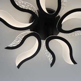 Brilagi - LED Dimmelhető felületre szerelhető csillár TWIST LED/65W/230V 3000-6500K fekete + távirányító