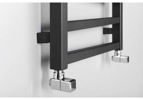 Sapho - Fürdőszobai törölközőszárító radiátor ZIG 406W/230V 50x110 cm antracit