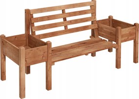 Aga Kerti pad virágládákkal 184x59x95 cm