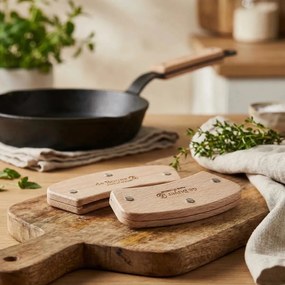 De Buyer 3660.02 LOQY levehető fogantyúpár, fa