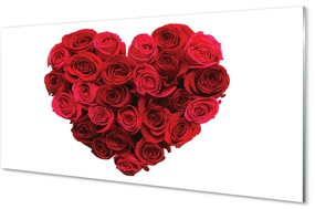 Akrilkép Heart of rózsa 100x50 cm