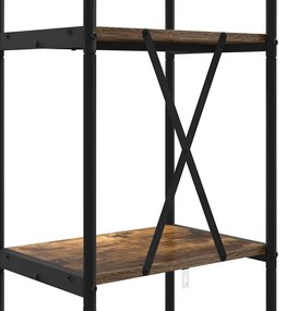 Könyvespolc Füstölt tölgy 40 x 30 x 146 cm Faanyag