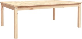vidaXL tömör fenyőfa kerti asztal 121x82,5x45 cm