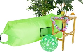 Felfújható babzsák/lazy bag, zöld, LEBAG