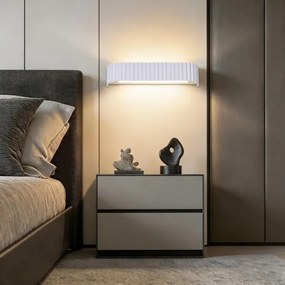 Brilagi - fényerőszabályozható LED fali lámpa FALCON MODERN LED/14W/230V 40 cm fehér + távirányító