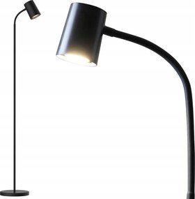 Padló Lámpa Álló Lámpatest Fekete GU10 Felix Hálószoba Nappaliba 138cm