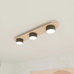 Mennyezeti lámpa DIAZ 3xGX53/12W/230V fekete/barna